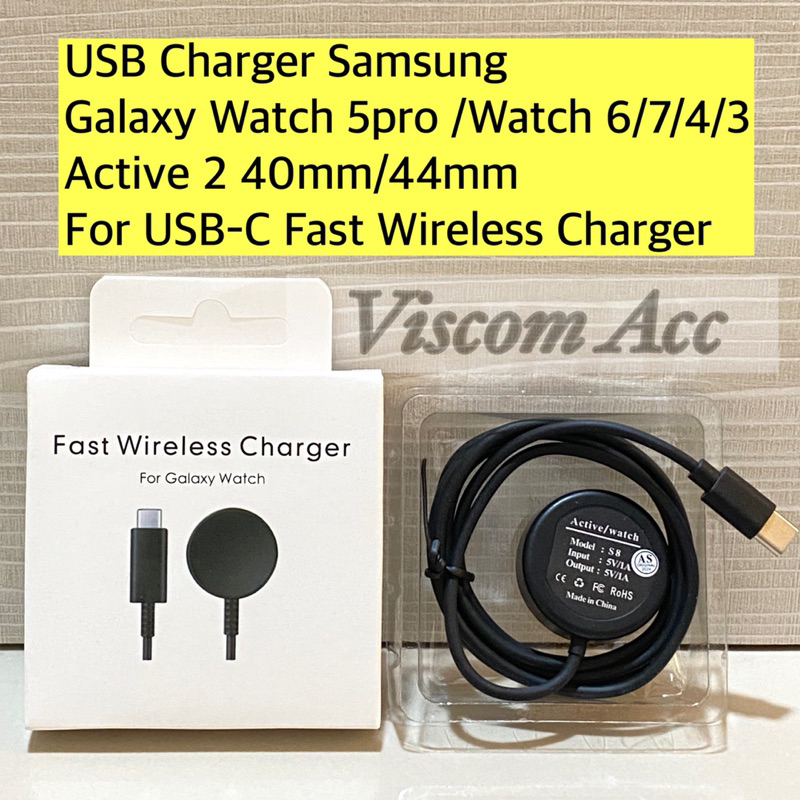 เครื่องชาร์จ USB Samsung galaxy watch 7 / Watch 7 FE watch 5pro 6/7/8/4/3 Active 2 USB Type C || ที่