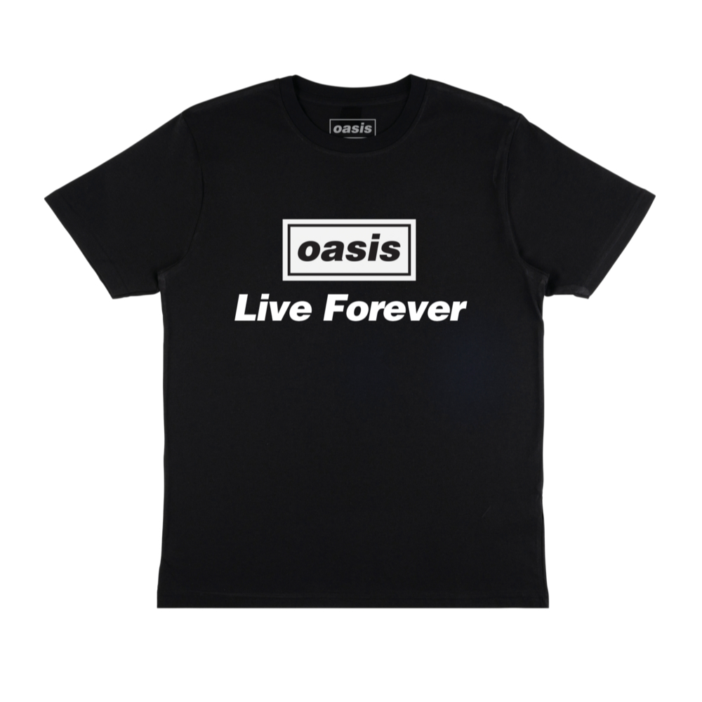 เสื้อยืดวง Oasis - เสื้อยืด Live Forever - เสื้อยืด Oasis - เสื้อ Oasis - เสื้อยืดผู้ชาย - เสื้อเชิ้
