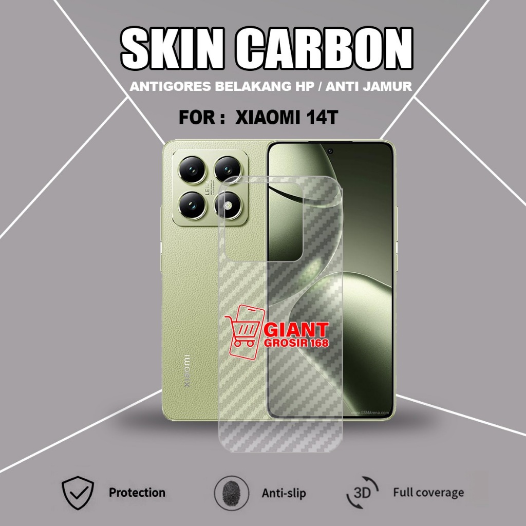 Xiaomi 14T Xiaomi 14T Pro Skin Carbon 3D Anti-scratch Back Skin Carbon Xiaomi 14T Xiaomi 14T Pro