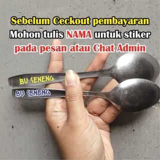 Stiker Sendok Piring Gelas Waterprof / TERMURAH / STIKER DTF UV / stiker waterproff / stiker prabot
