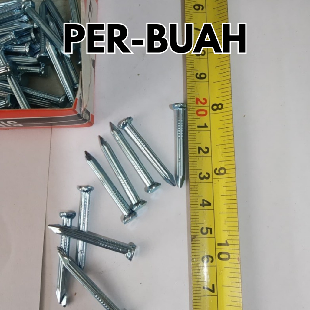 ต่อ ชิ้นส่วน เล็บคอนกรีต 1 1/4 นิ้ว RRT เล็บผนังสีขาว 32 มม. 3.2 ซม. เล็บคอนกรีต 1.25 นิ้ว