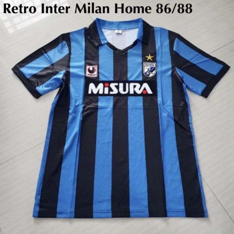 ย้อนยุค/วินเทจ | Retro Inter Home Jersey Misura 1986 1988 86 88 เกรด Ori/Vintage Jersey/Retro Jersey