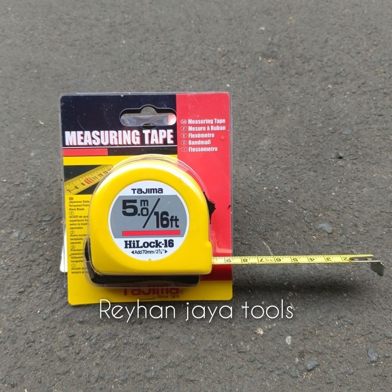 Tajima 5M Hilock-16 เทปวัดต้นฉบับของญี่ปุ่นที่แม่นยําทนทานยาวนาน