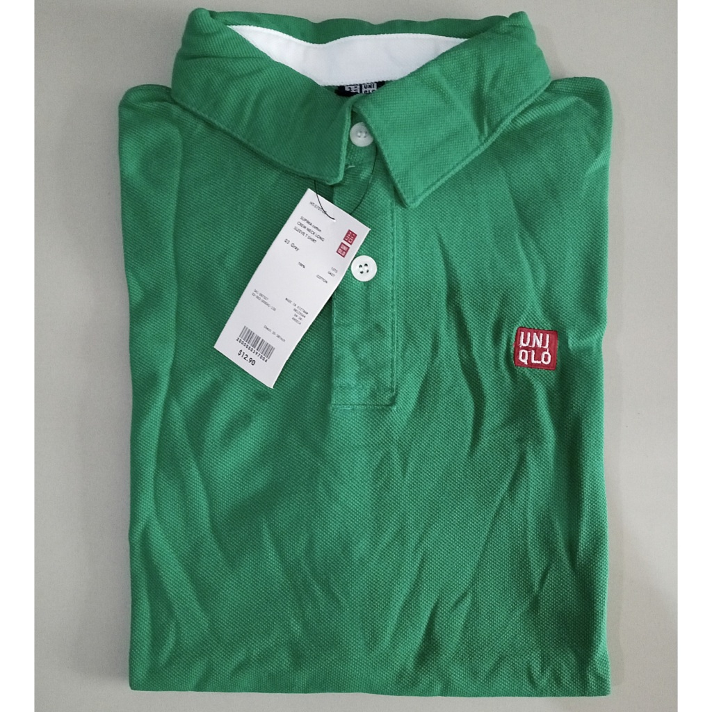 เสื้อโปโล HIJAU UNQ เสื้อโปโลพื้นฐานสีเขียวมะกอก เสื้อเชิ้ตคอปกผู้ชายระดับพรีเมียม