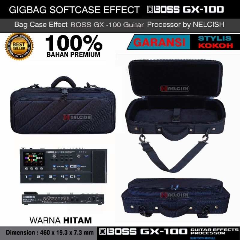 Softcase Bag Gigbag Effect Boss GX-100 Effects Processor Multi Effects Pedal Bag Case BOSS GX 100 โด
