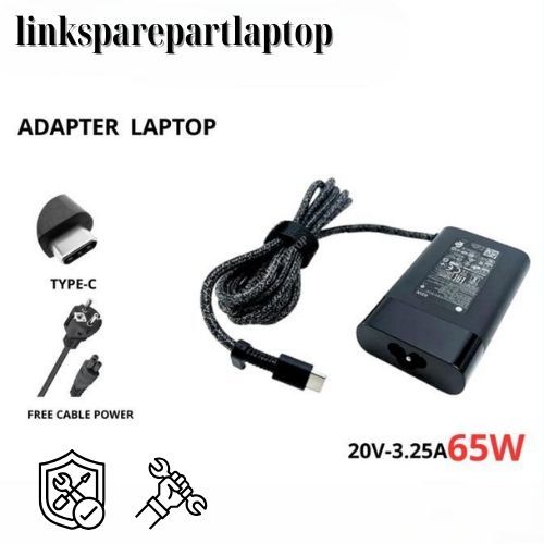 ที่ชาร์จแล็ปท็อป ADAPTER แล็ปท็อป H/P 65W USB-C Series แล็ปท็อป C065R001P HAS-C001AA L48881-001 L505