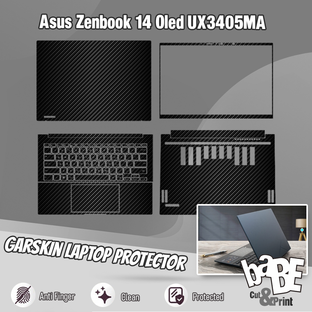 แล็ปท็อป Garskin แล็ปท็อปผิว Fullbody Asus Zenbook 14 Oled UX3405MA