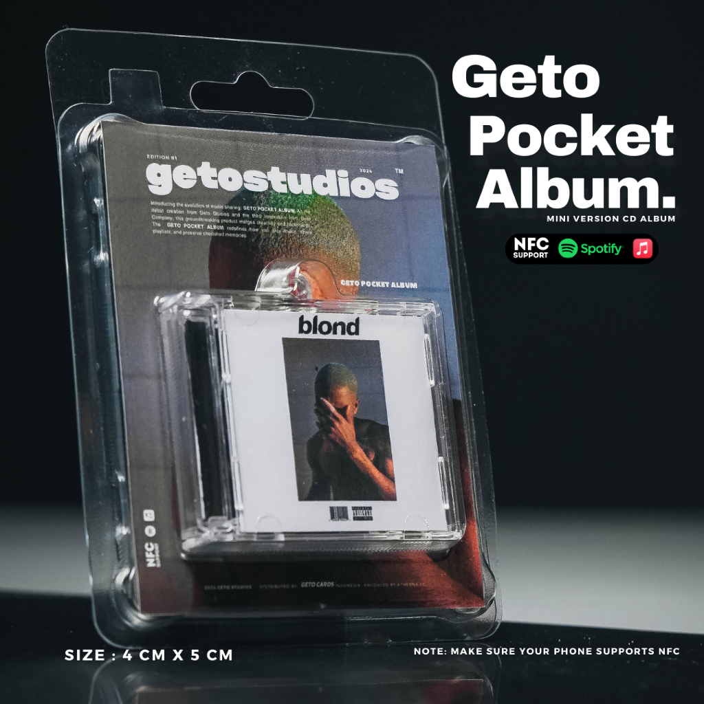 Frank Ocean NFC Pocket Mini Album - พวงกุญแจอัลบั้มขนาดเล็ก NFC - อัลบั้มซีดีขนาดเล็ก Gato Studios