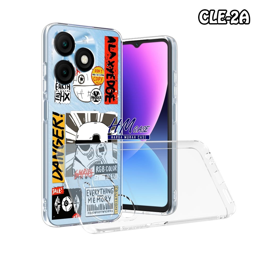 Itel A90 Itel Power 70 Itel P70 Itel A50 Itel A05S Softcase Clear Case ภาพตัวละคร CLE02 Clear Case I