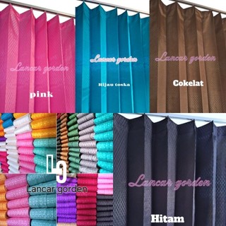 Gorden sido tirai jendela kamar/ hordeng pintu murah model plisket/gorden vanesan untuk jendela kamar dan pintu kamar