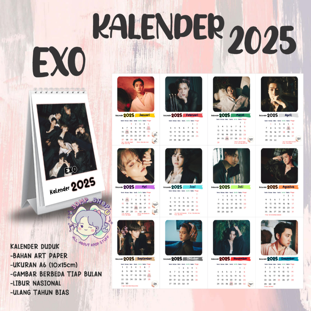 2025 EXO SITTING CALENDAR