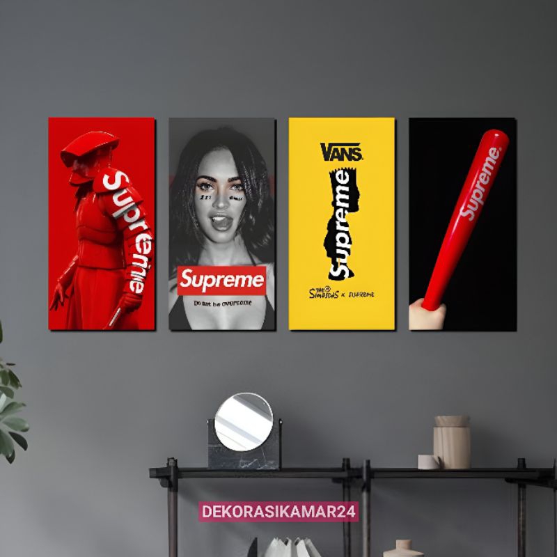 ความงาม ตกแต่งห้อง โปสเตอร์ติดผนัง supreme Streetwear - จอแสดงผล
