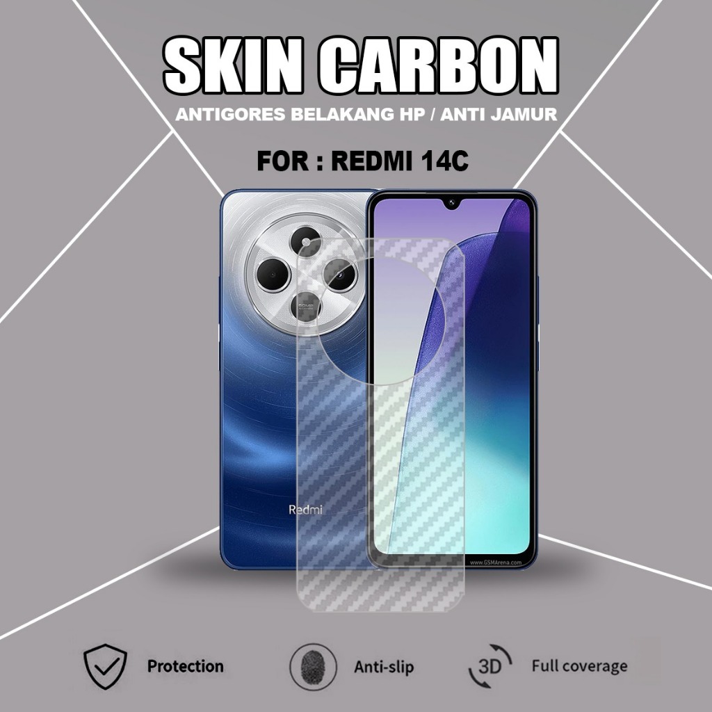 POCO C75 SKIN CARBON TRANSPARKENT ANTI-SCRATCH BACK POCO C75 SCB1