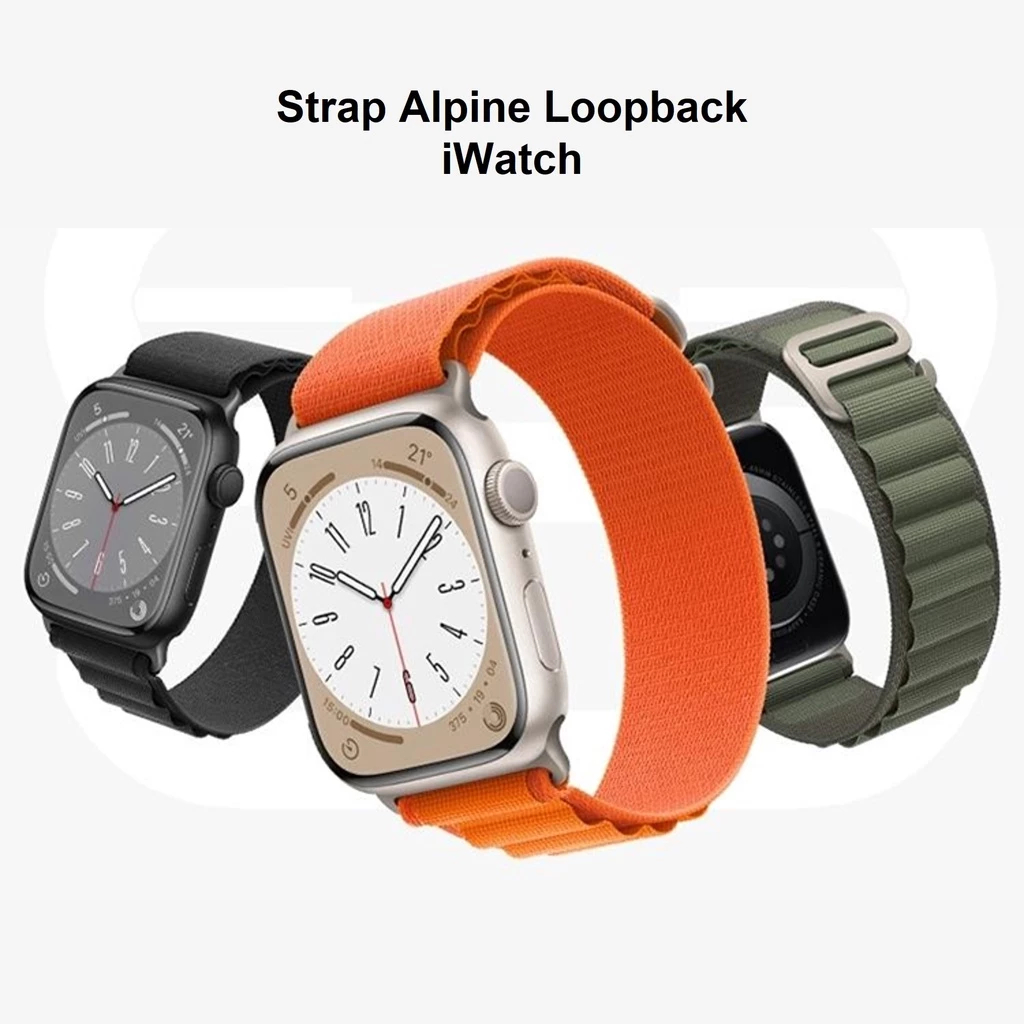 Alpine Loop Strap Iwatch Apple Watch 10 9 8 SE Ultra Loop Nylon Band สายนาฬิกาไนลอน Smartwatch T55 T