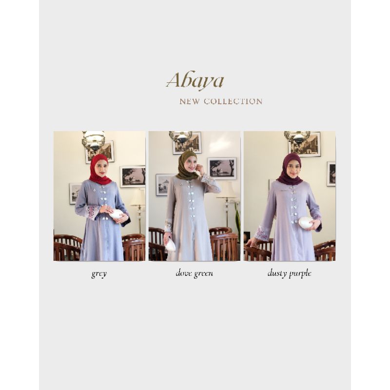 [Danis Surabaya Online Abaya มีกระดุมด้านหน้า A240702 Dannis collection เนื้อไหมamanda | ตุลาคม 31