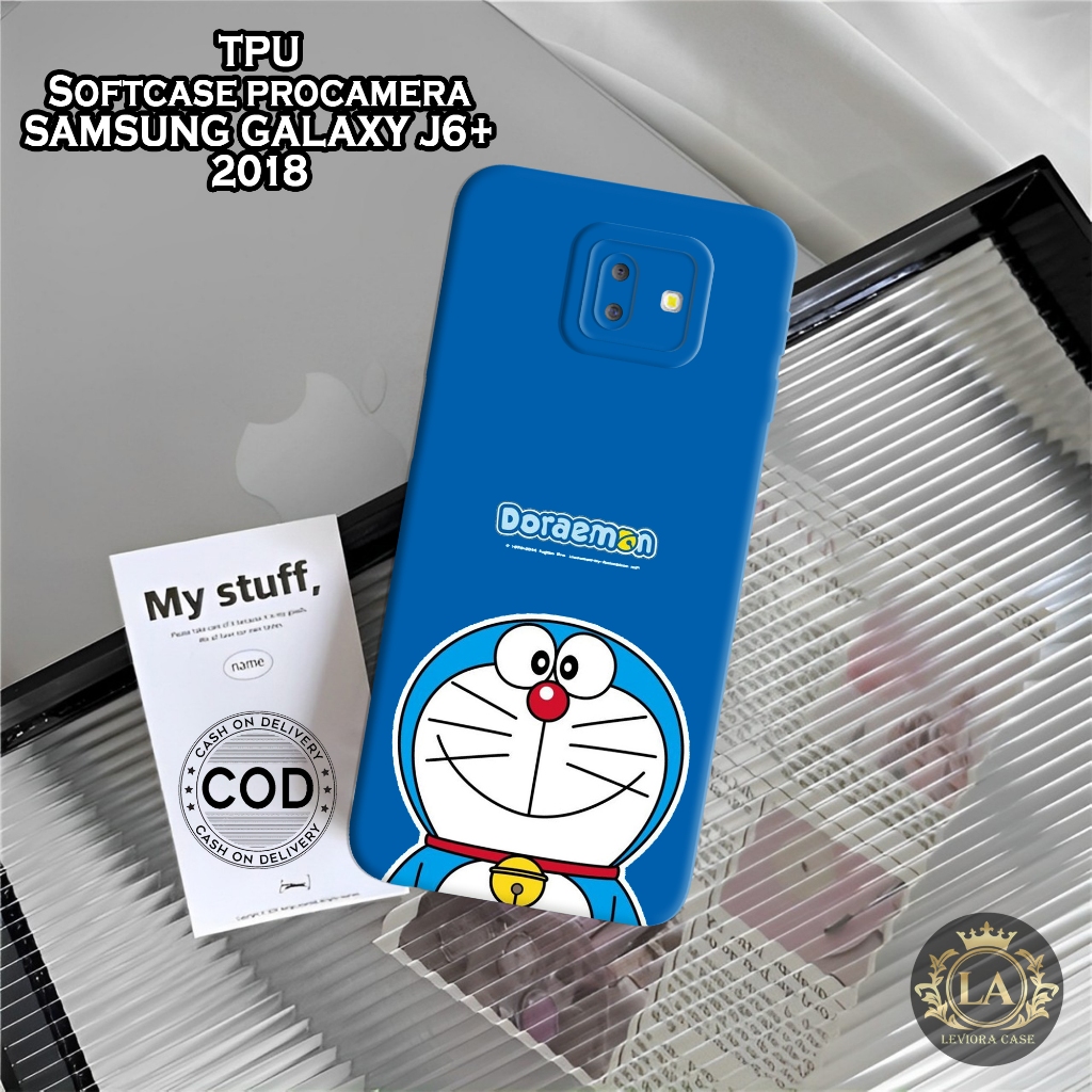 เคส HP Samsung J6+ 2018 - เคส Leviora - เคสแฟชั่น Doraemon - Samsung J6+ 2018 Softcase - เคส Pro - เ