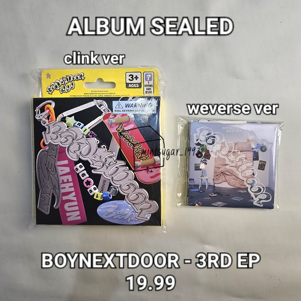 BOYNEXTDOOR - อัลบั้ม 3rd EP [ 1,999] ( Clink ver. | เราเวิร์ด เวอร์ชั่น ) ( BONEO BND Sungho Riwoo 