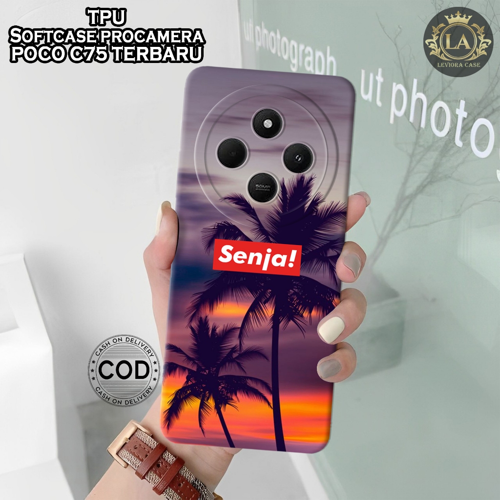 เคส HP ล่าสุด POCO C75 2024 - เคส Leviora - เคสแฟชั่น Senja - Softcase POCO C75 2024 - เคสกล้อง Pro 
