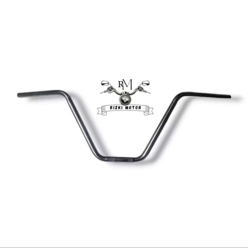 COSTUME HANDLEBAR LOW RIDER CHOPPER CB HAND WIDE CHROME UNIVERSAL