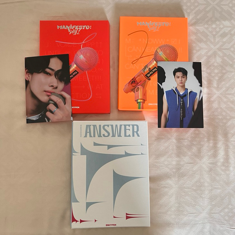 [อย่างเป็นทางการ] อัลบั้ม Enhypen Only Dimension ตอบ MDO Manifesto Day One Jungwon Jay Sunghoon Jay 