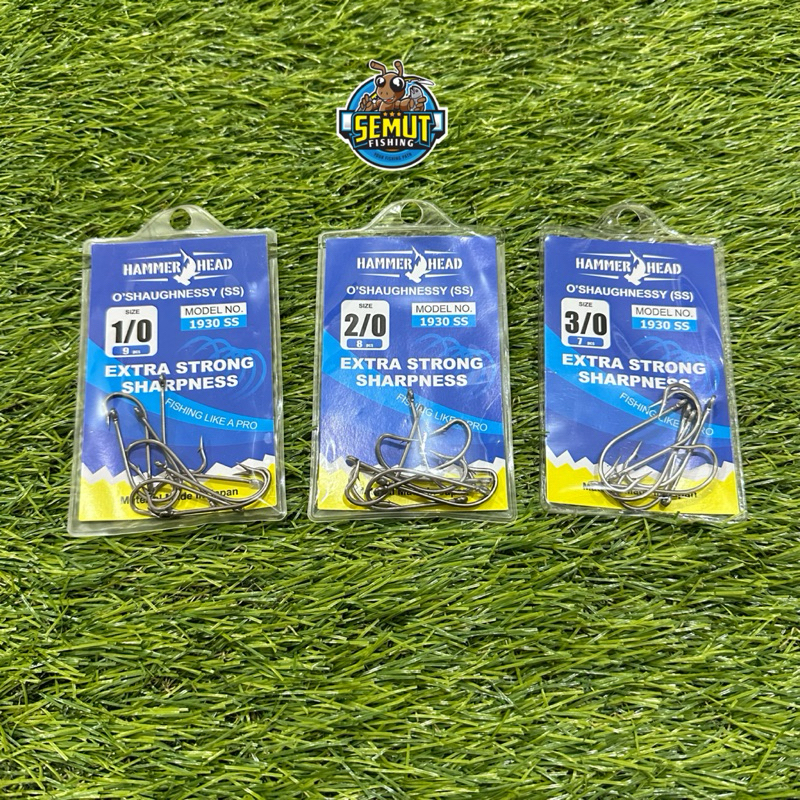 HAMMERHEAD FISHING HOOK ORAUGHNESSY (SS) 1930SS EXTRA STRONG