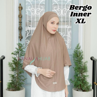 Kanaya - Bergo Inner Syari Size XL, Hijab Instan Jumbo, Bergo Melayu Plus Soft Inner