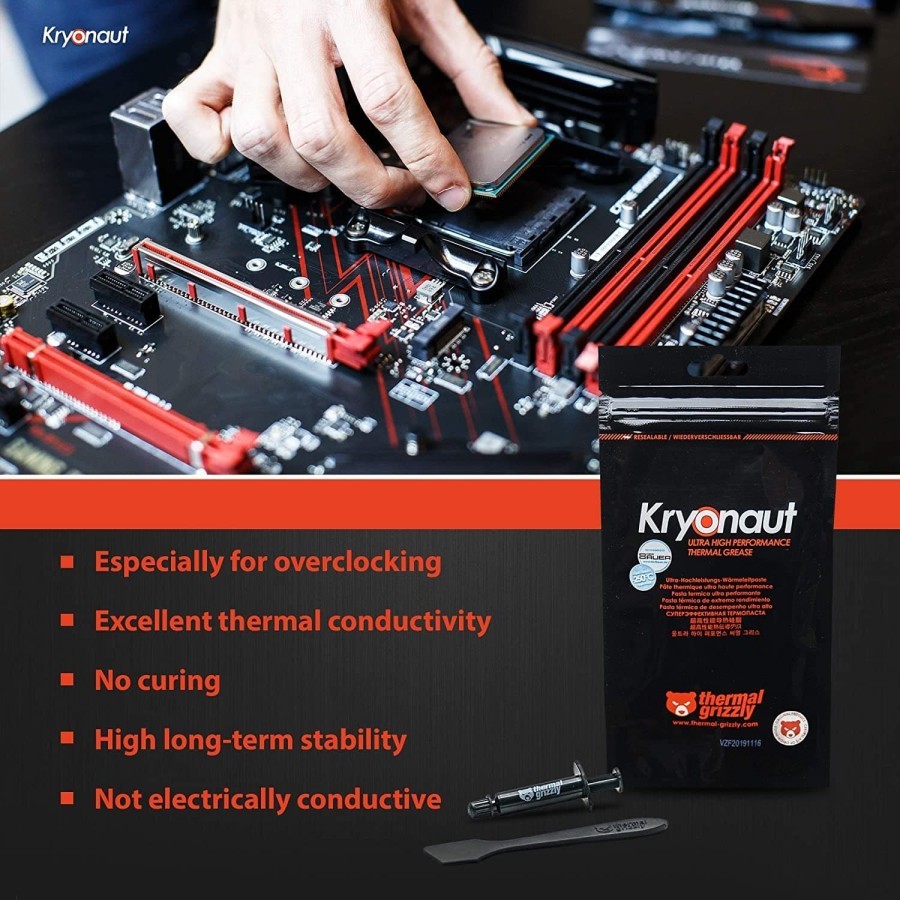 Thermal Grizzly Kryonaut Thermal Paste 1gr Grease Paste