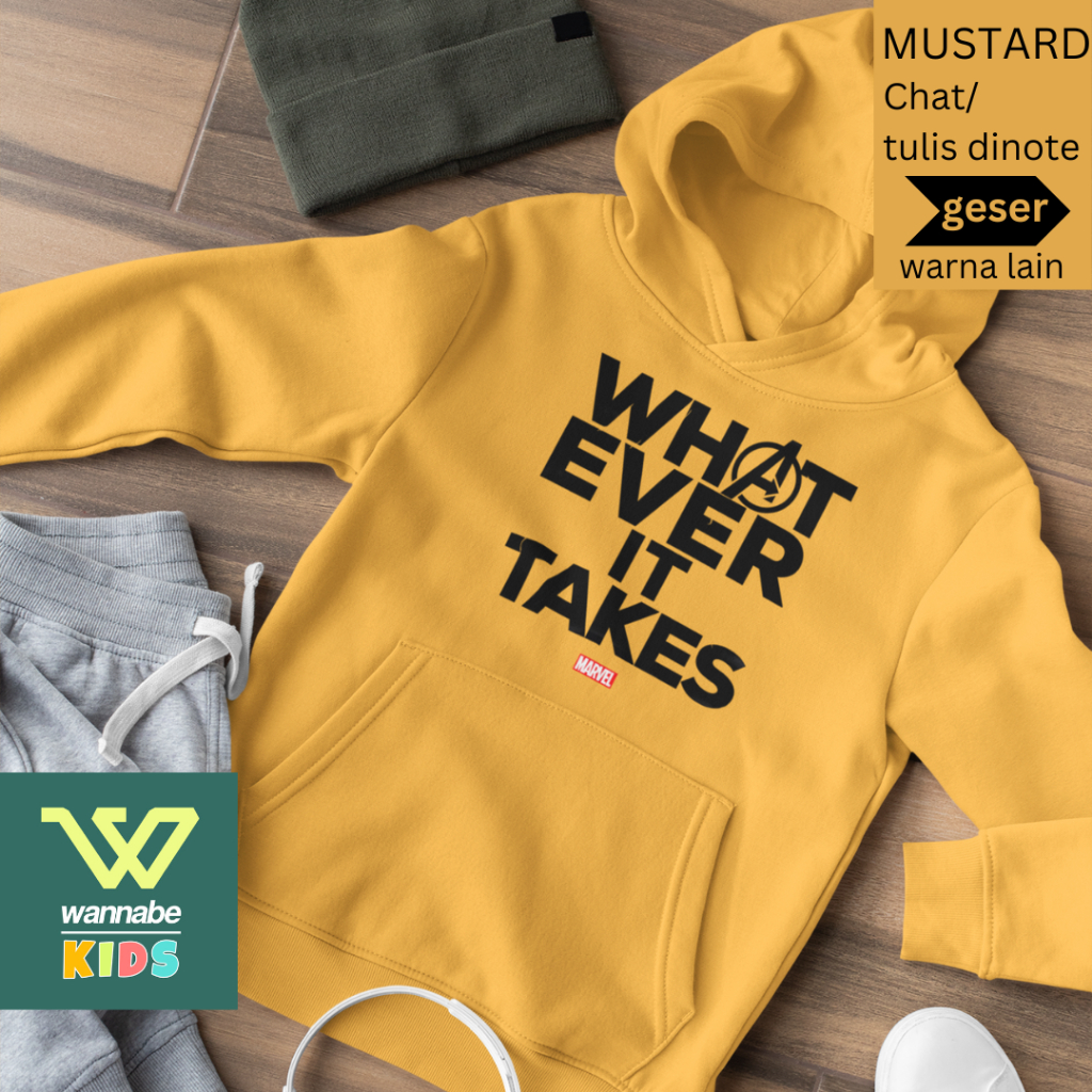 Kids Cotton Everyday SUP3RHERO M4RVEL 11 เสื้อกันหนาวมีฮู้ดอายุ 4 - 15 ปีผ้าฝ้ายพรีเมี่ยมขนแกะ