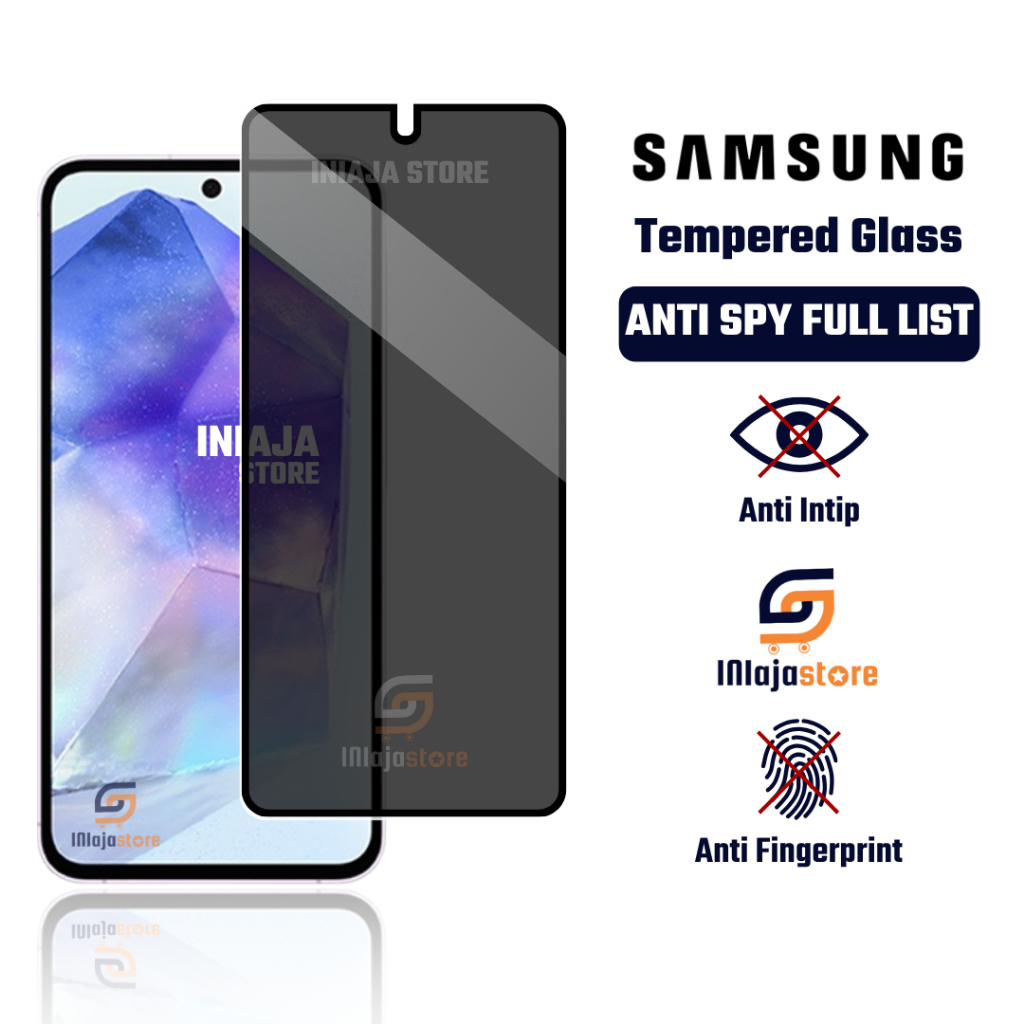 LAYARกระจกนิรภัยAnti Spy Full List Samsung A36 5G A35 5G A56 5G A54 5G A53 5G A52s 5G A52s A52 A51 A