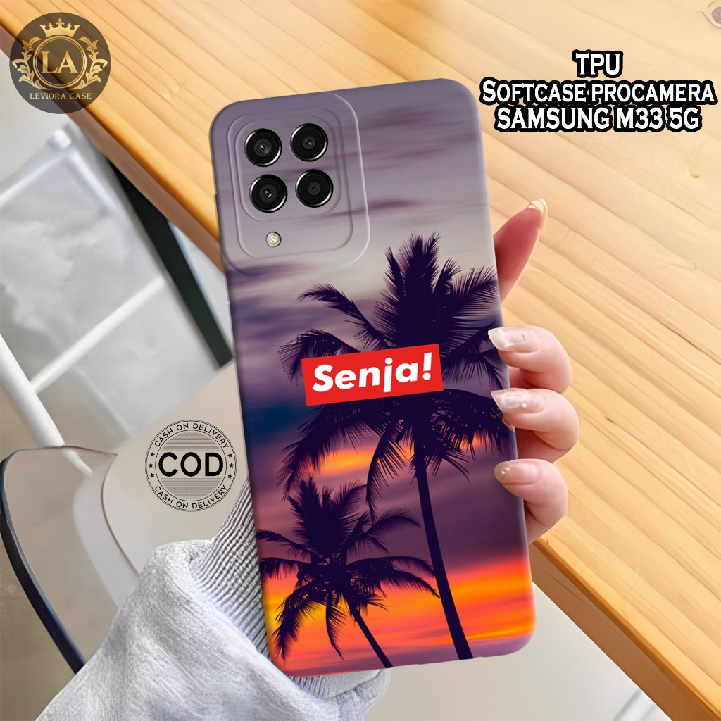 HP เคส Samsung M33 5G ใหม่ล่าสุด - เคส Leviora - เคสแฟชั่น Senja - Samsung M33 5G Softcase - เคสกล้อ