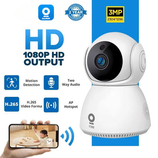 ALLGER IP Camera WIFI CCTV V380 Smart Wifi Kamera HD 1080P Q1 Wireless IP Kamera APP Control & Memory Card