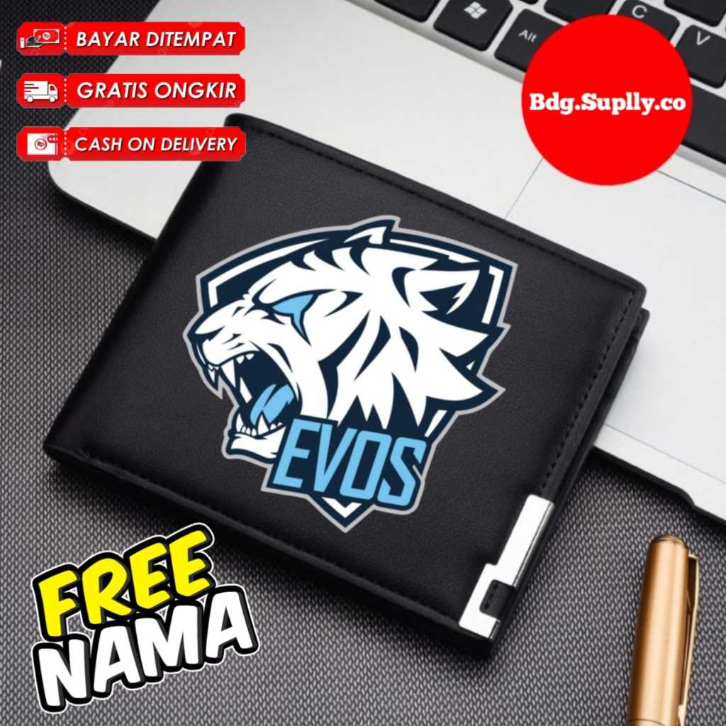 กระเป๋าสตางค์หนัง Unisex Evos Esport Image Evos Esport Wallet สําหรับผู้ชายและผู้หญิงชื่อฟรี