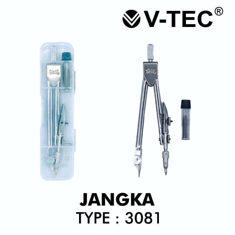 เข็มทิศ ไม้บรรทัด/จังก้า แบบ 3081