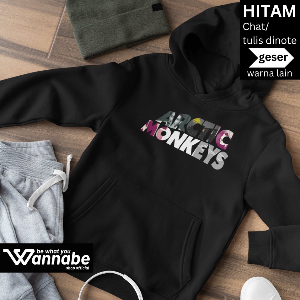 Kids Cotton Everyday Hoodie Sweater ARCTIC MONKEYS BAND อายุ 4 - 15 ปี Premium Cotton Fleece