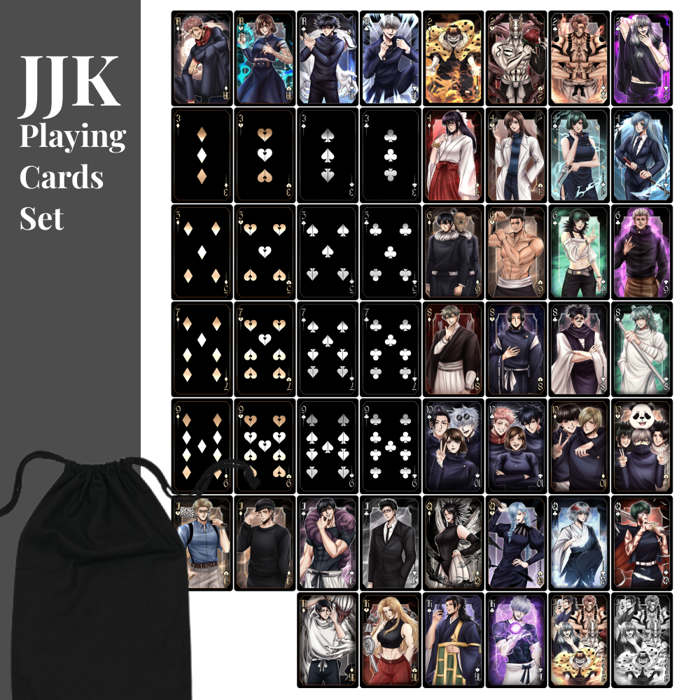 Jujutsu Kaisen Poker Card / ชุดไพ่ (JJK Fanmerch by maruzhenn)