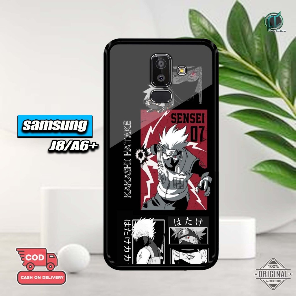เคส Samsung J82018/A6plus ล่าสุด 2D Glossy Hardcase [Hakatsu Motif] Samsung J8/A6plus Hardcase Softc