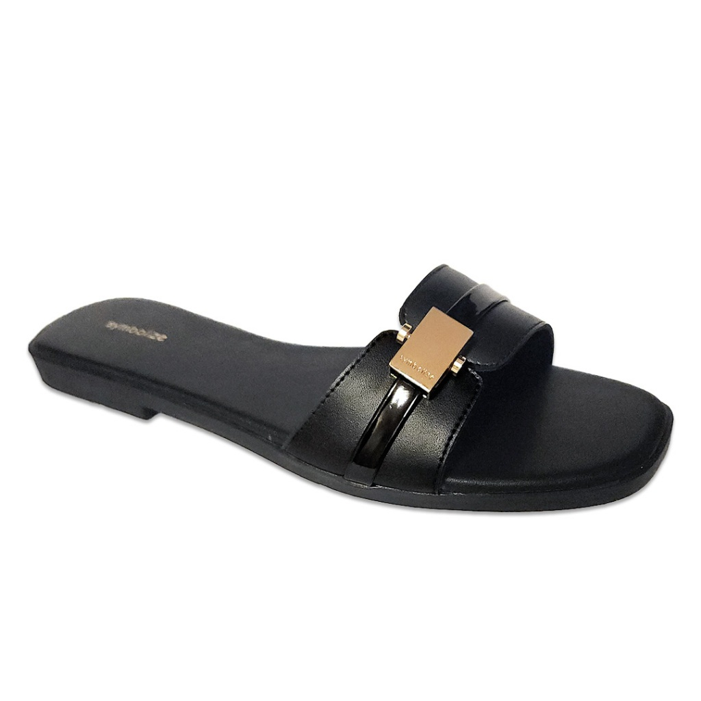 Symbolize Alysa Sandal Flats - สีดํา