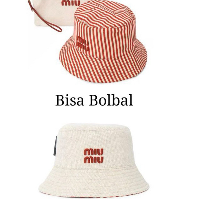 ขายส่ง BUCKET HAT MIU MIU LINE REAL PICT ACCORDING TO PICTURE