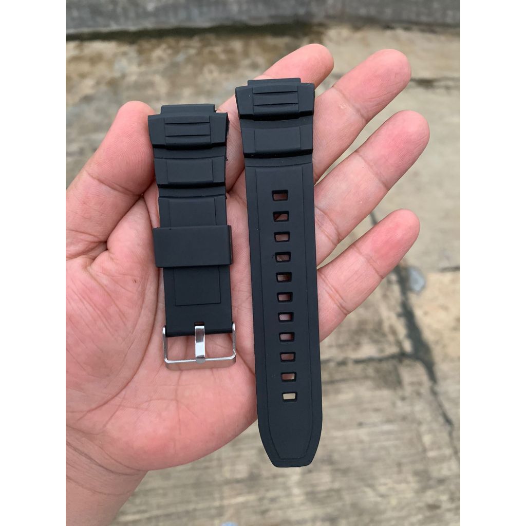 Casio AE 2000 AE 2100 MCM 100 WS 220 สายนาฬิกาหลังการขายสีดํา