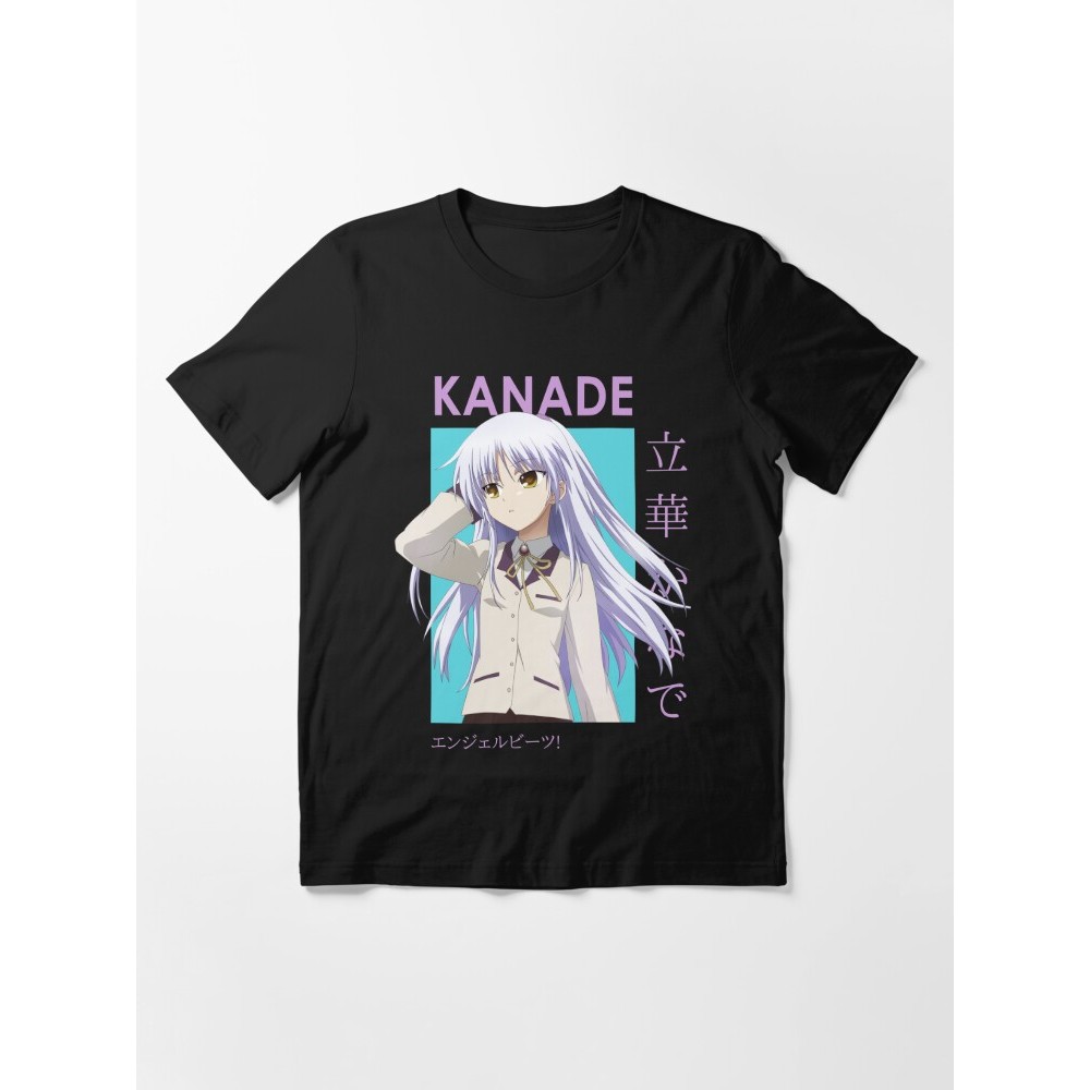 Kanade Tachibana Angel Beats การ์ดอะนิเมะ Tshirt