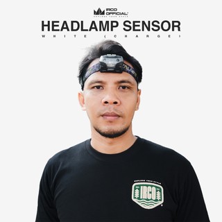 IRCO Headlamp Gunung Sensor Gerak Tangan Waterproof Charge - Senter Kepala Outdoor Hiking Anti Air