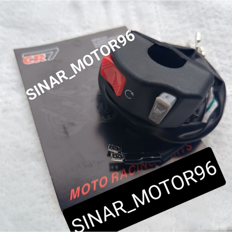 สวิตช์สตาร์ท PLUS ON OFF RIGHT SWITCH ON OFF PLUS STARTER SPORT KLX CRF D-TRACKER NINJA RX-KING VISION SCOOPY VARIO PCX N-MAX AEROX UNIVERSAL คุณภาพสูง