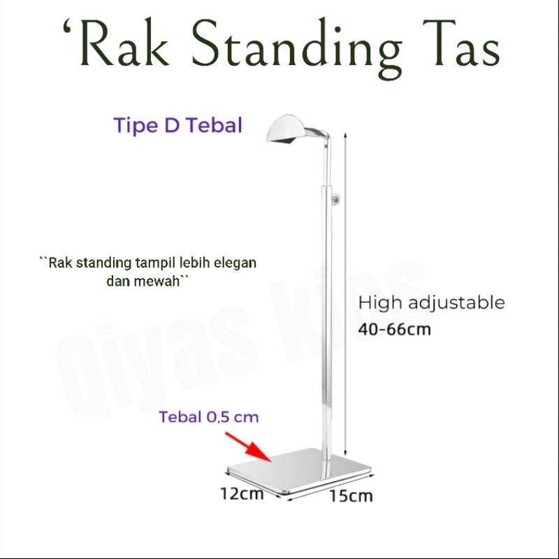 Gantungan กระเป๋า STANDING RACK, TASS DISPLAY HANGER