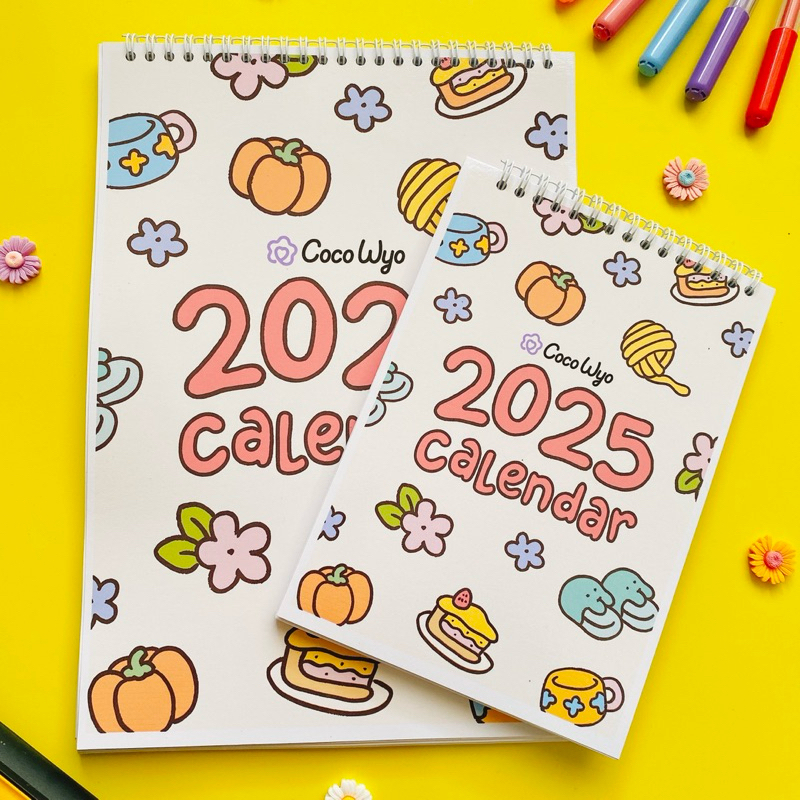 สมุดระบายสีปฏิทิน Journal 2025 - 2025 ปฏิทิน Journal