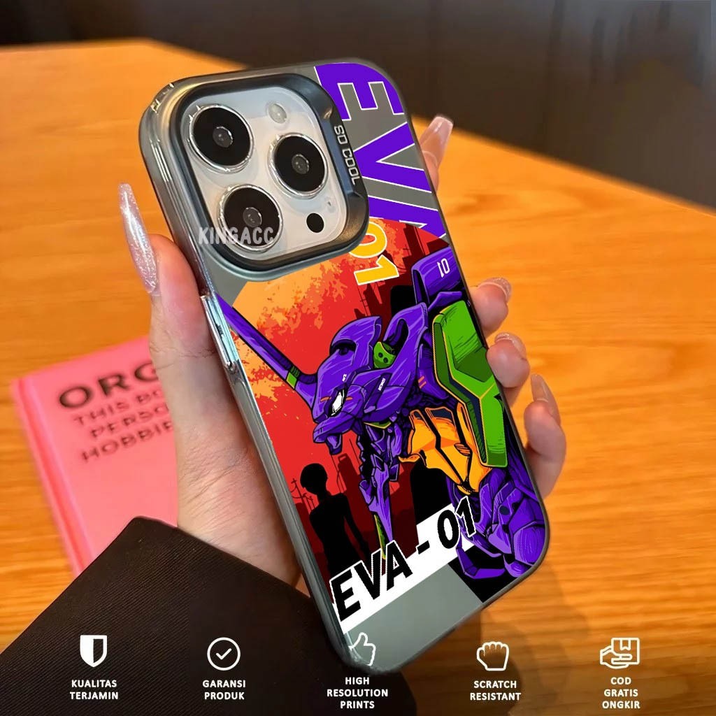 เคสโฮโลแกรมสีดําสําหรับทุกประเภท Iphone 7 7+ 8 8+ X XS MAX XR 11 12 13 14 15 Pro Pro Max - HM19