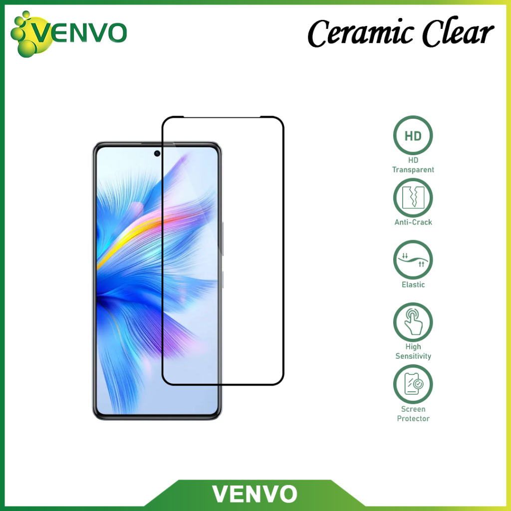VENVO - เซรามิคใส Vivo Iqoo Z9 Z9X S1 S1 Pro T1 5G T1 Pro 5G V9 V9 Pro V11 V11 Pro V17 Pro V17 V19 V