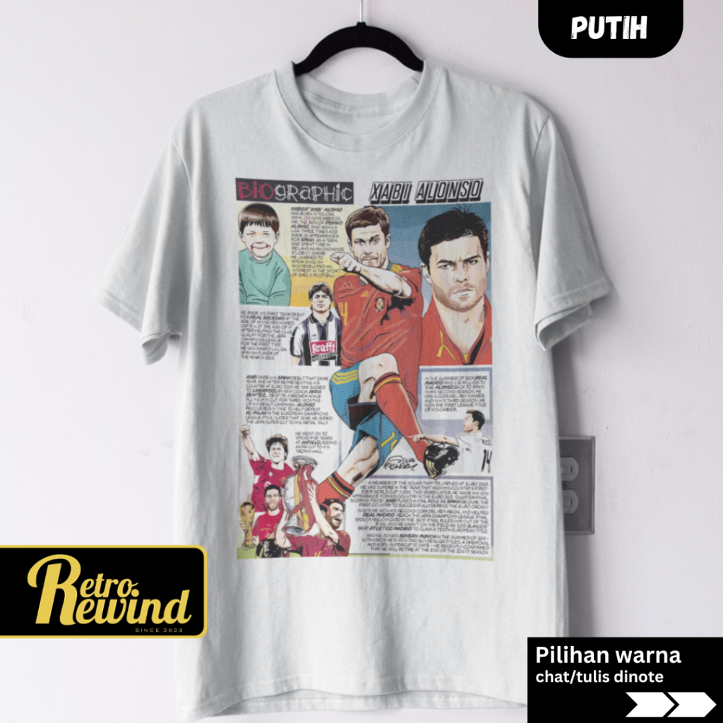 B0LA XABI ALONSO SPAIN เสื้อยืดผู้ใหญ่ Size S - 7XL เสื้อยืดขนาดใหญ่จัมโบ้และเด็ก Size XS - XL (อายุ