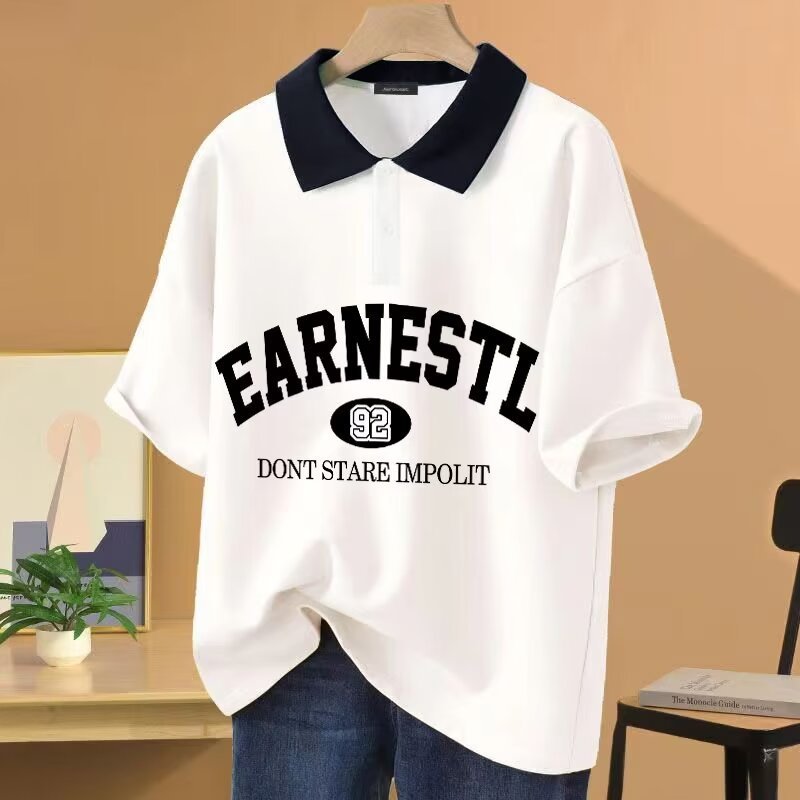 EARNESTL Oversize Rugby Polo Shirt เสื้อคอปกขนาดใหญ่ (M - 6XL) CUSTOM Style Unisex L XL XXL 3XL 4XL 