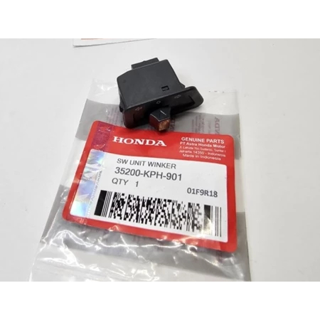 TOMBOL ปุ่มสวิตช์ไฟเลี้ยวสําหรับ Karisma Supra x 125 Vario Beat Supra Fit Smash Blade 35200-KPH-901