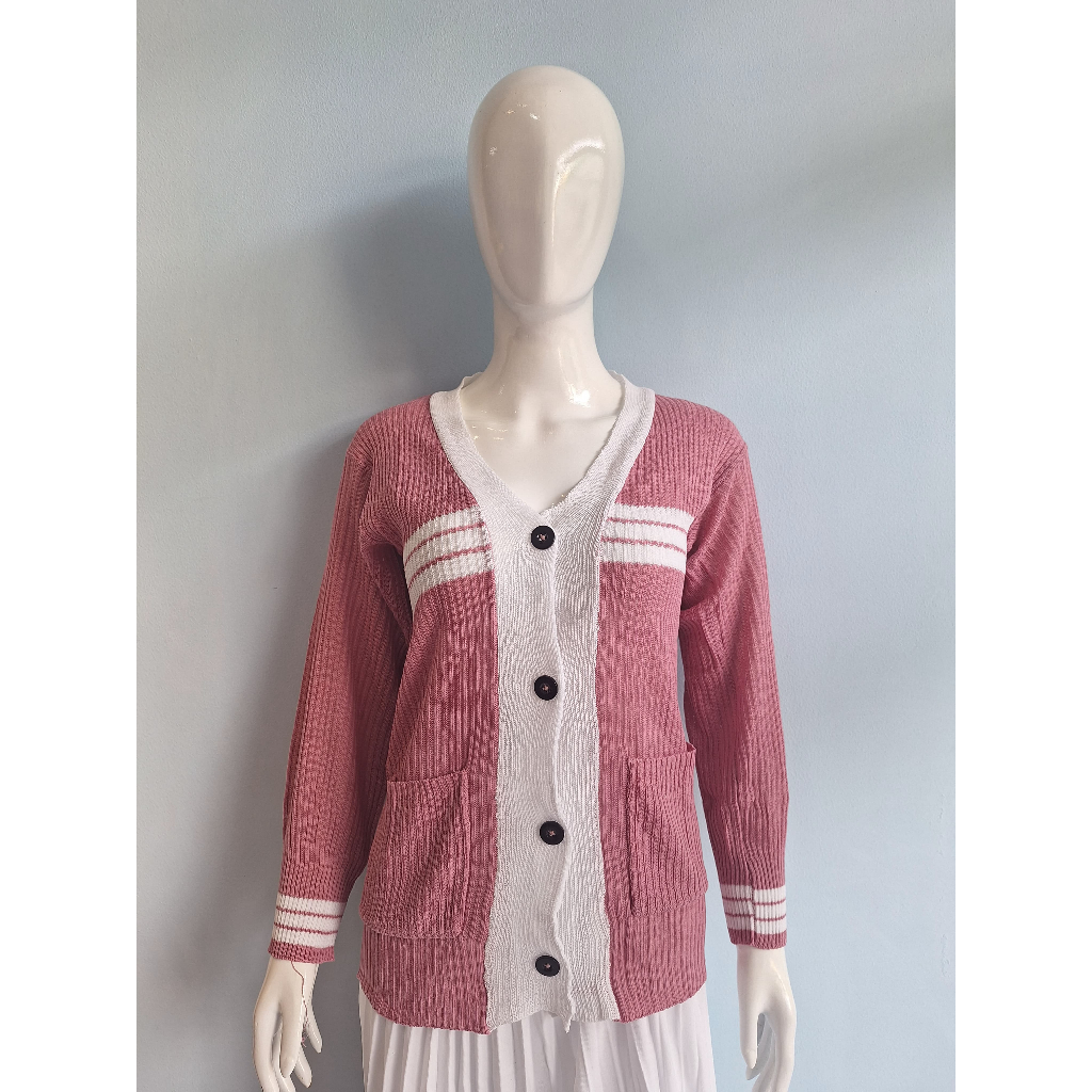 INDO STRIPE CARDIGAN / WOMENS CARDIGAN / CARDAYA TOP